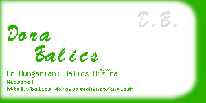 dora balics business card